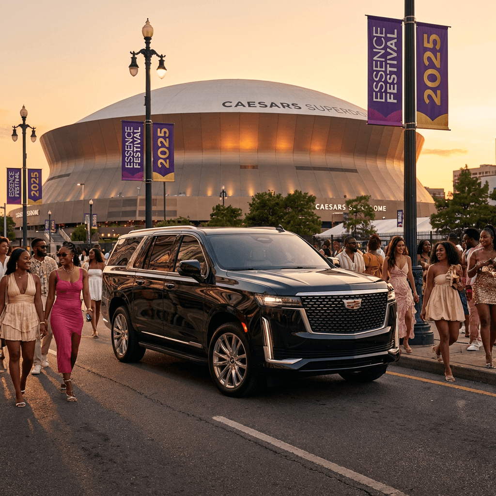 Ride to Essence Fest With Your Whole Crew, Jazzy Limousine & Shuttle New Orleans