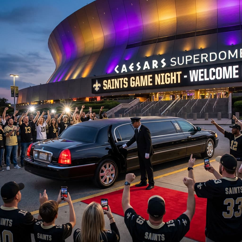 The #1 Best GameDay Limousine Service For Your Next LSU, Saints and Pelicans Game — New Orleans luxury transportation