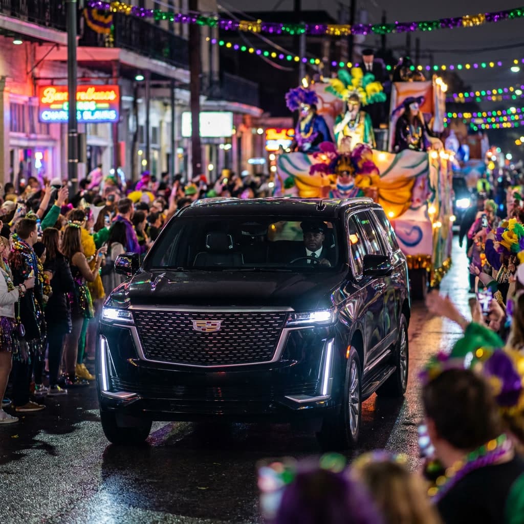 What To Do When Your Mardi Gras Limo Service Is Delayed — New Orleans luxury transportation