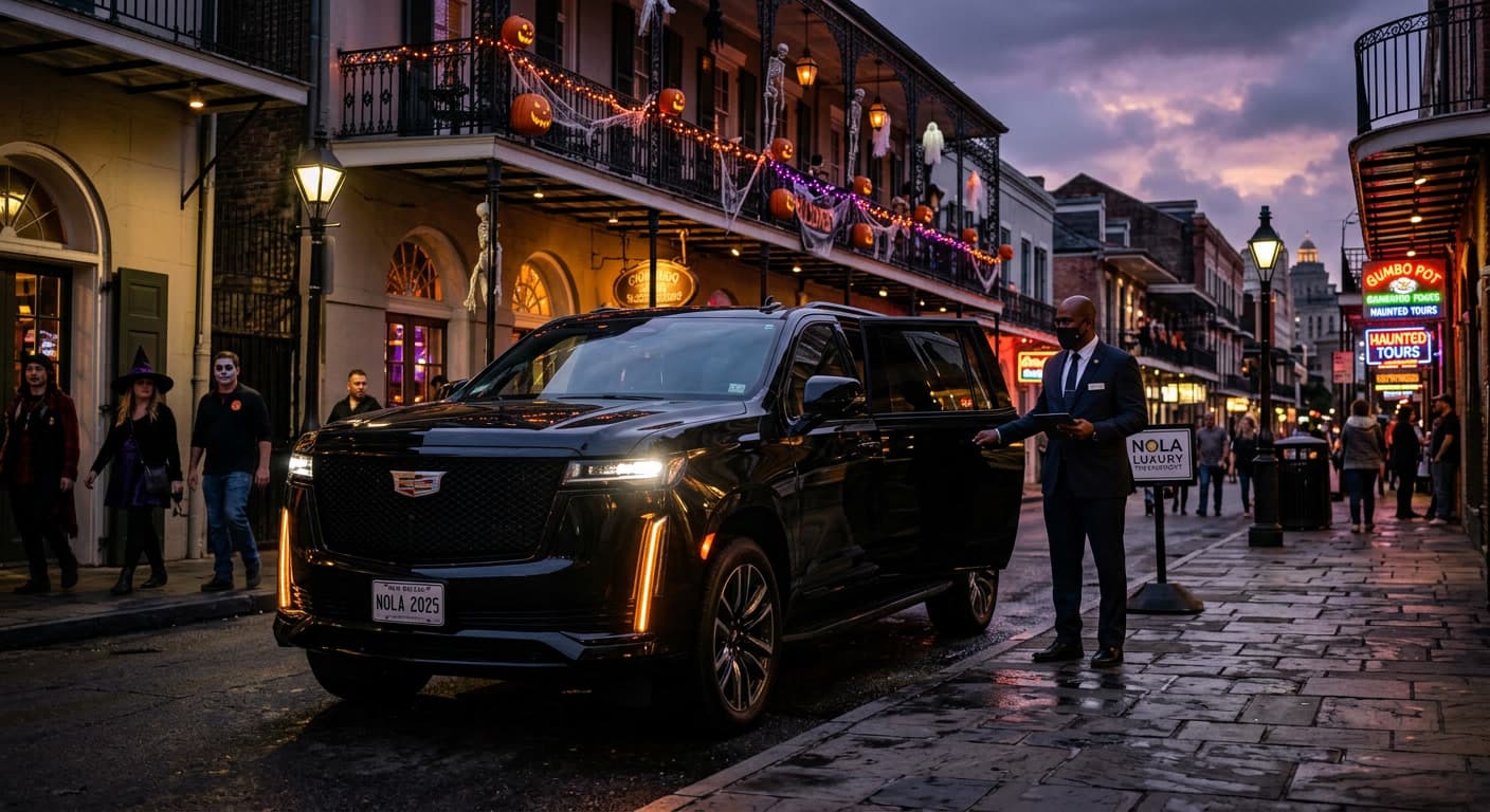 New Orleans Halloween Transportation: Experience Luxury with Jazzy Limousine & Shuttle — New Orleans luxury transportation