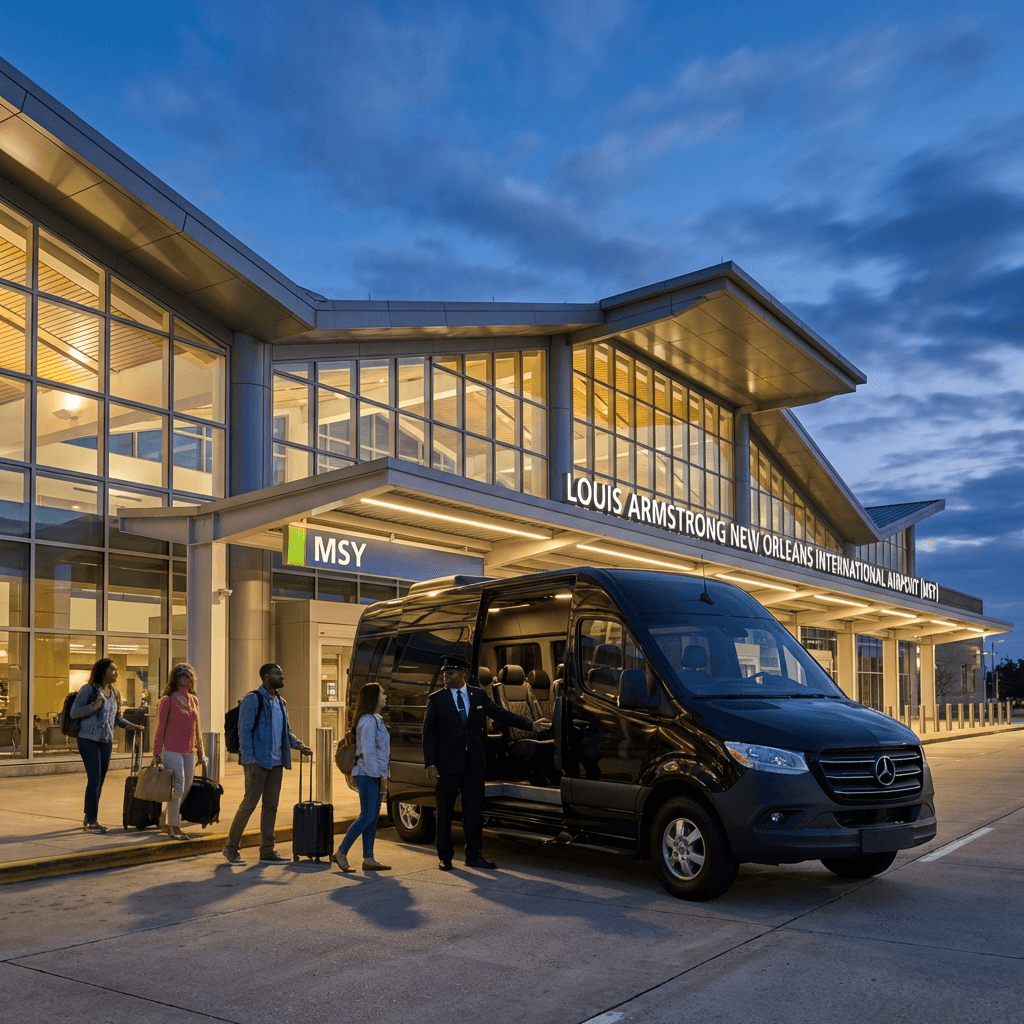Effortless Travel: Your Guide to New Orleans Airport Shuttle Transportation Between the City and MSY Louis Armstrong International Airport — New Orleans luxury transportation