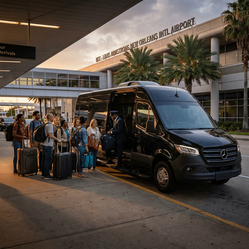 Resolving Common Group Airport Shuttle Booking Issues In New Orleans — New Orleans luxury transportation