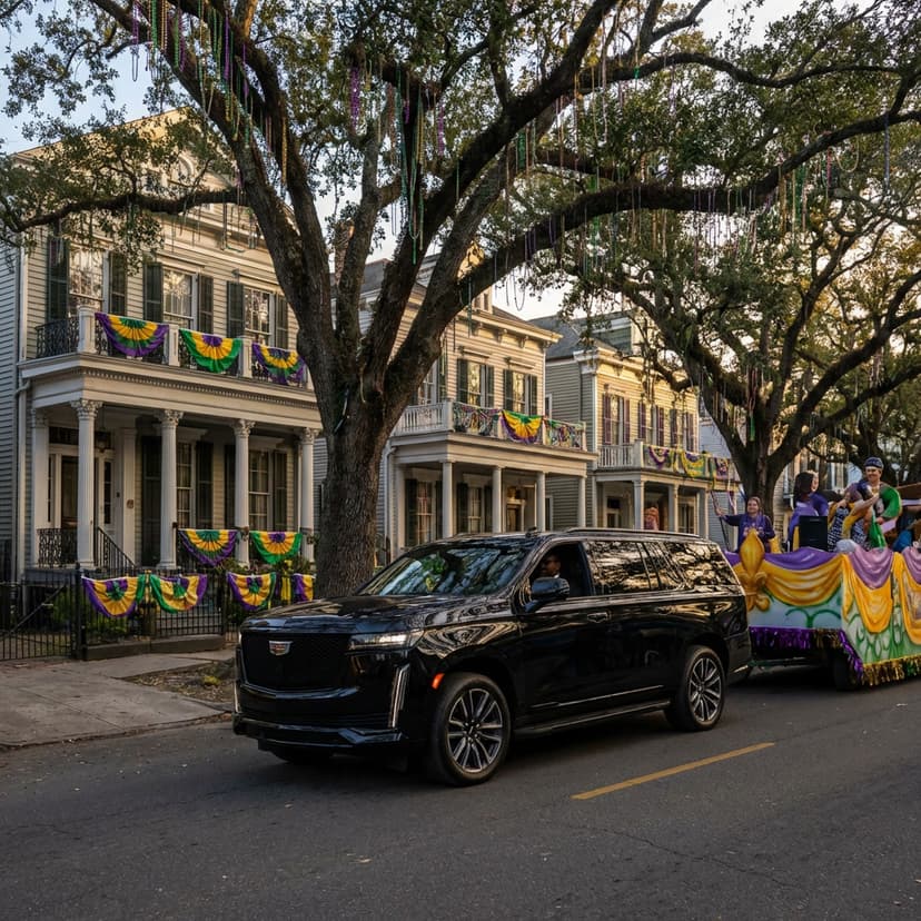 Why Mardi Gras Season Needs Earlier Private Tour Bookings, New Orleans luxury transportation