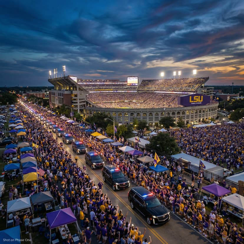 LSU Game Day Transportation from New Orleans (2026 Schedule + Costs), New Orleans luxury transportation