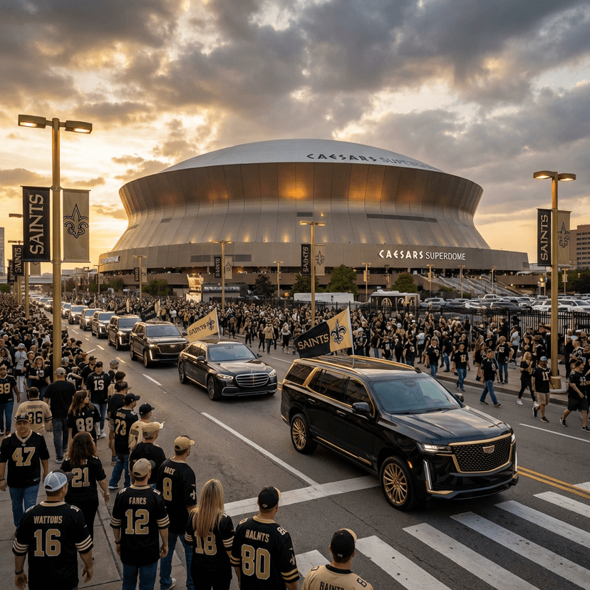 Group Transportation Problems During Saints Games And Their Solutions, New Orleans luxury transportation