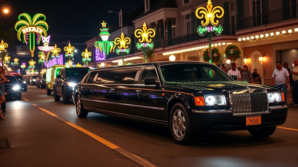 New Orleans limousine service - mardi gras hero
